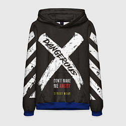 Толстовка-худи мужская Off-White: Dangerous, цвет: 3D-синий