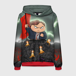 Толстовка-худи мужская Eric Cartman, цвет: 3D-красный
