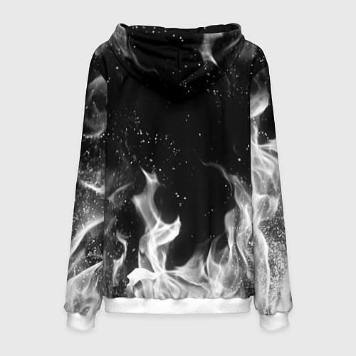 Мужская толстовка БЕЛЫЙ ОГОНЬ / 3D-Белый – фото 2