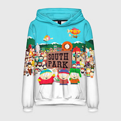 Толстовка-худи мужская South Park, цвет: 3D-белый