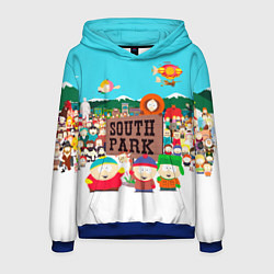 Толстовка-худи мужская South Park, цвет: 3D-синий