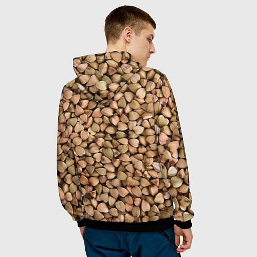 Мужская толстовка Гречка Греча / 3D-Черный – фото 4