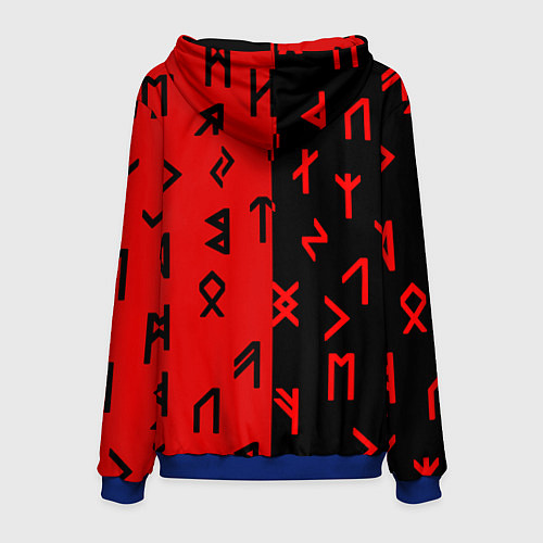 Мужская толстовка РУНЫ / 3D-Синий – фото 2