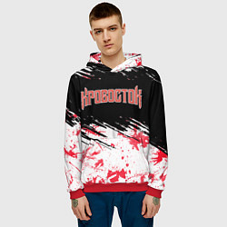Толстовка-худи мужская Кровосток, цвет: 3D-красный — фото 2