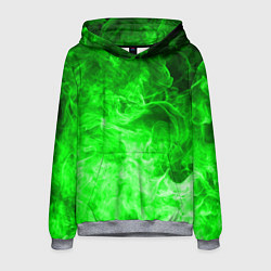 Мужская толстовка ОГОНЬ GREEN NEON