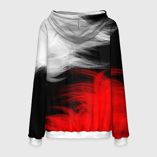 Мужская толстовка ПЕРЬЯ / 3D-Белый – фото 2