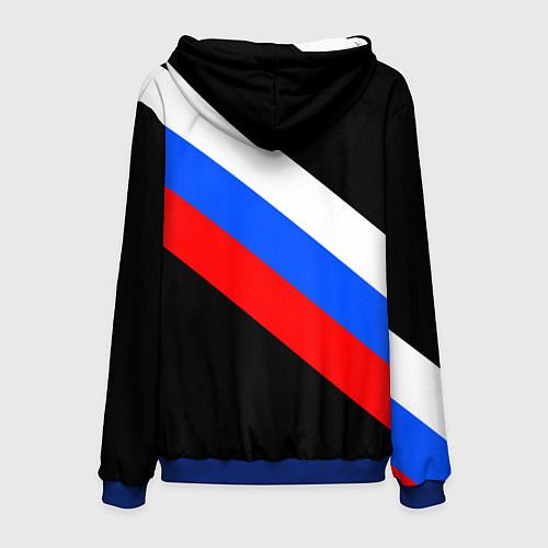Мужская толстовка РОССИЯ / 3D-Синий – фото 2