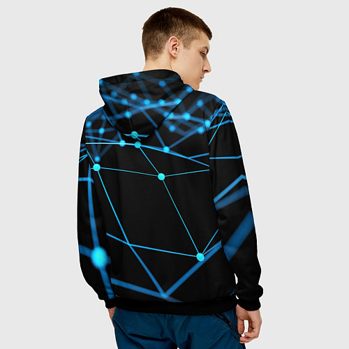 Мужская толстовка Detroit:Become Human / 3D-Черный – фото 4