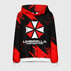 Толстовка-худи мужская Umbrella Corporation, цвет: 3D-белый