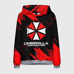 Толстовка-худи мужская Umbrella Corporation, цвет: 3D-меланж