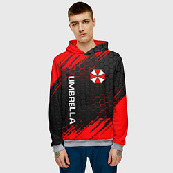 Толстовка-худи мужская UMBRELLA CORP, цвет: 3D-меланж — фото 2