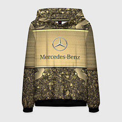 Толстовка-худи мужская MERCEDES GOLD, цвет: 3D-черный