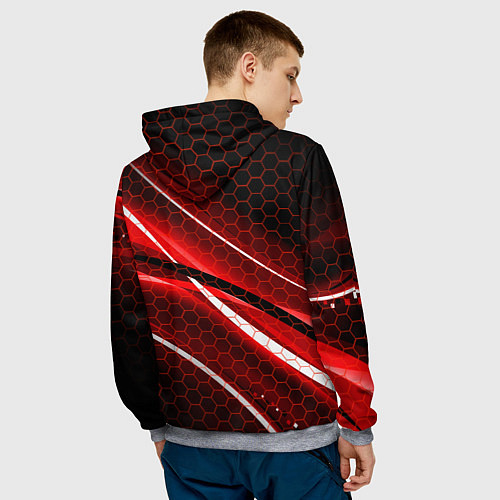 Мужская толстовка РОССИЯ / 3D-Меланж – фото 4