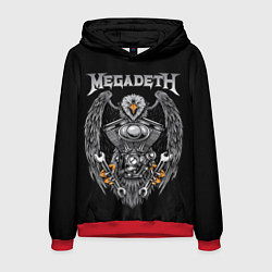 Толстовка-худи мужская Megadeth, цвет: 3D-красный