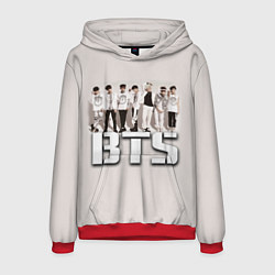Толстовка-худи мужская BTS, цвет: 3D-красный