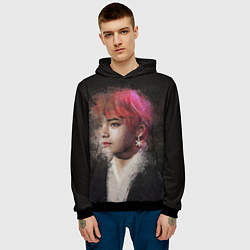 Толстовка-худи мужская BTS, цвет: 3D-черный — фото 2