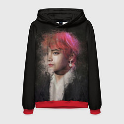 Толстовка-худи мужская BTS, цвет: 3D-красный