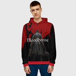 Толстовка-худи мужская Bloodborne цвета 3D-красный — фото 2