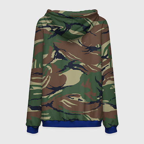 Мужская толстовка Автомобильные войска камуфляж / 3D-Синий – фото 2