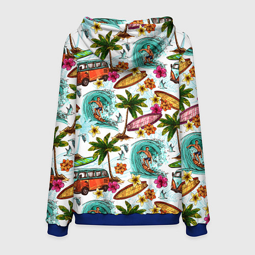 Мужская толстовка Летнее Настроение / 3D-Синий – фото 2