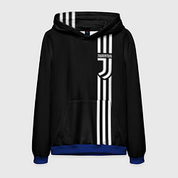 Толстовка-худи мужская JUVENTUS, цвет: 3D-синий