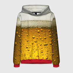 Толстовка-худи мужская ПИВО, цвет: 3D-красный