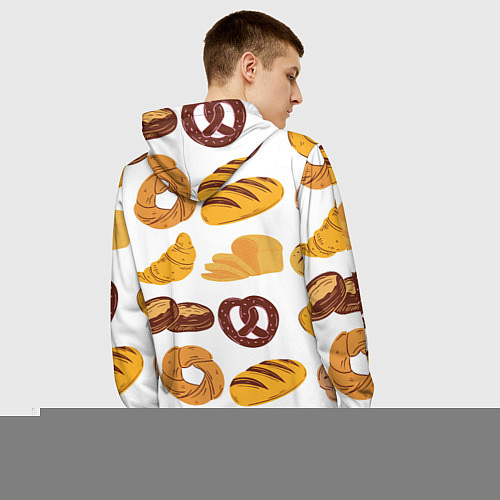 Мужская толстовка Булки / 3D-Меланж – фото 4