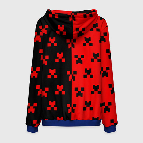 Мужская толстовка MINECRAFT CREEPER / 3D-Синий – фото 2