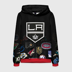 Толстовка-худи мужская NHL Los Angeles Kings, цвет: 3D-красный