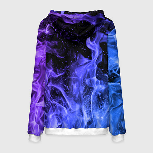 Мужская толстовка ОГОНЬ / 3D-Белый – фото 2