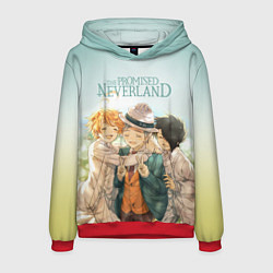 Толстовка-худи мужская The Promised Neverland, цвет: 3D-красный