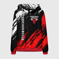 Толстовка-худи мужская CHICAGO BULLS, цвет: 3D-красный