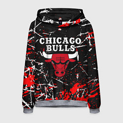 Толстовка-худи мужская CHICAGO BULLS, цвет: 3D-меланж