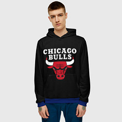 Толстовка-худи мужская CHICAGO BULLS, цвет: 3D-синий — фото 2