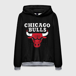 Толстовка-худи мужская CHICAGO BULLS, цвет: 3D-меланж