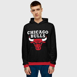 Толстовка-худи мужская CHICAGO BULLS, цвет: 3D-красный — фото 2