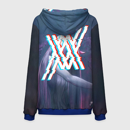 Мужская толстовка DARLING IN THE FRANXX / 3D-Синий – фото 2