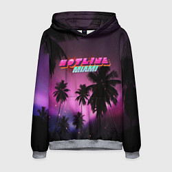Толстовка-худи мужская HOTLINE MIAMI, цвет: 3D-меланж