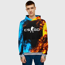 Толстовка-худи мужская CS GO, цвет: 3D-меланж — фото 2