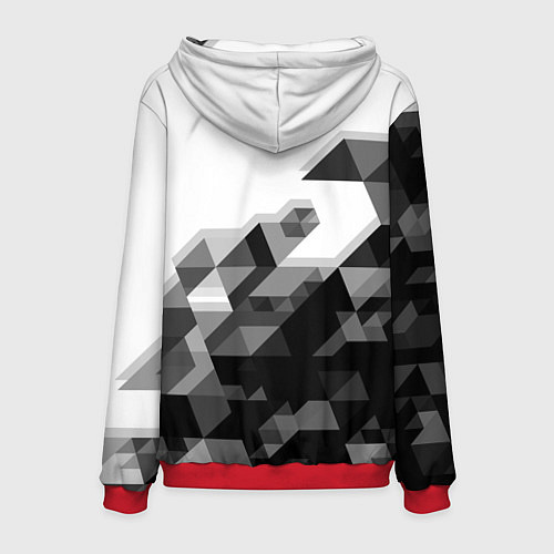 Мужская толстовка TOYOTA / 3D-Красный – фото 2