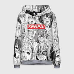 Толстовка-худи мужская SENPAI, цвет: 3D-меланж