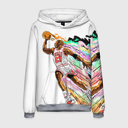 Толстовка-худи мужская МАЙКЛ ДЖОРДАН, цвет: 3D-меланж