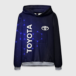 Толстовка-худи мужская TOYOTA, цвет: 3D-меланж