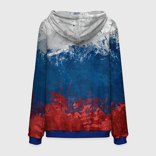 Мужская толстовка Россия / 3D-Синий – фото 2