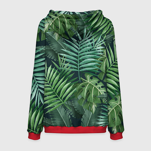 Мужская толстовка Тропики / 3D-Красный – фото 2