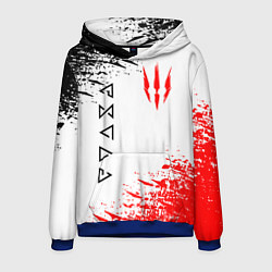 Толстовка-худи мужская THE WITCHER, цвет: 3D-синий