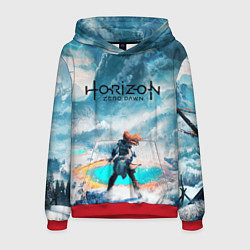Толстовка-худи мужская HORIZON ZERO DAWN, цвет: 3D-красный