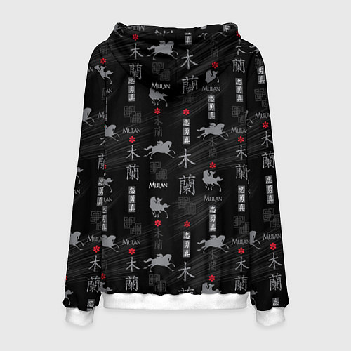 Мужская толстовка Mulan Black Pattern / 3D-Белый – фото 2