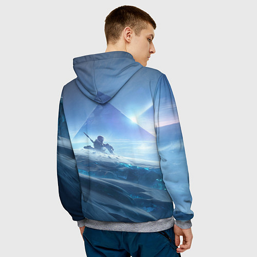 Мужская толстовка DESTINY 2 / 3D-Меланж – фото 4