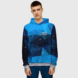 Толстовка-худи мужская FORD, цвет: 3D-меланж — фото 2